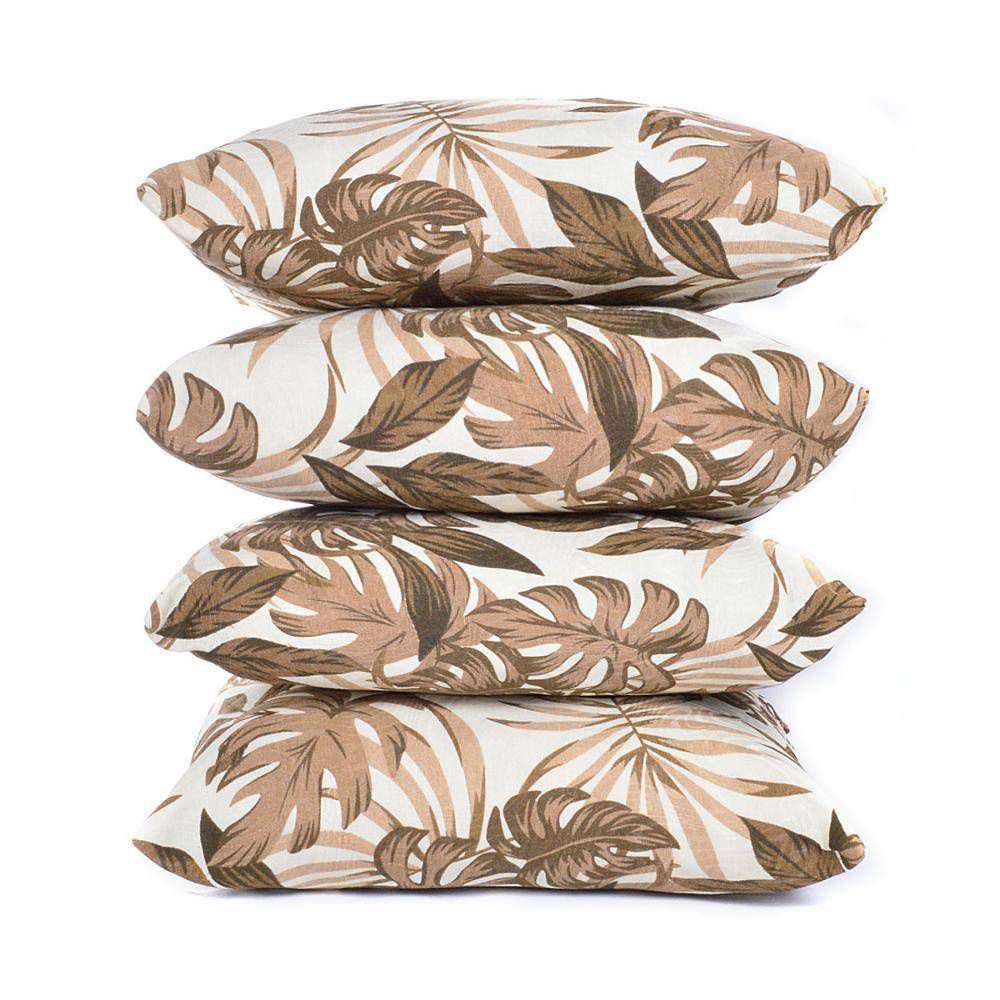 04 Capas para Almofadas Jacquard Costela de Adão 45 x 45cm