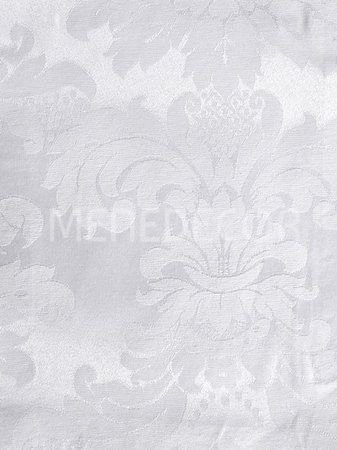 Tecido para Decoração Jacquard Branco Dupla Face