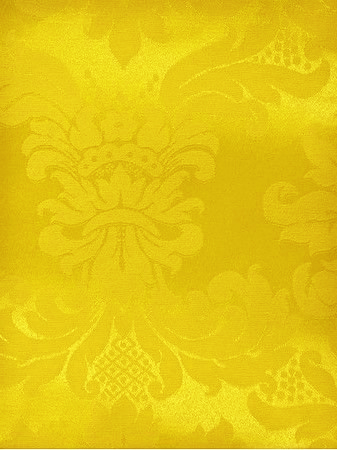 Tecido para Decoração Jacquard Amarelo Dupla Face
