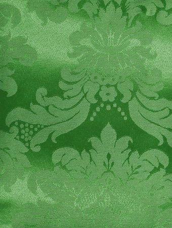 Tecido para Decoração Jacquard Verde Bandeira Dupla Face