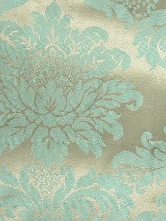 Tecido para Decoração Jacquard Tiffany e Dourado Dupla Face