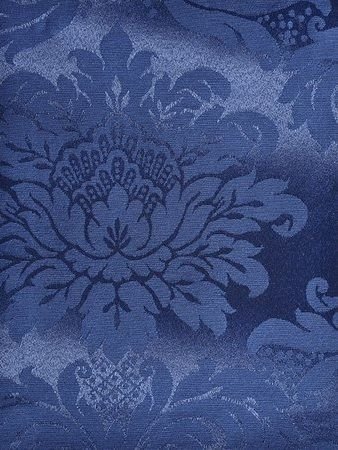 Tecido para Decoração Jacquard Azul Marinho Dupla Face