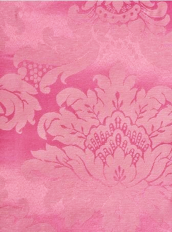 Tecido para Decoração Jacquard Rosa Chiclete Dupla Face