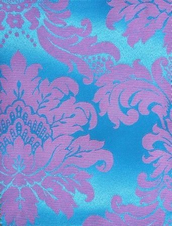 Tecido para Decoração Jacquard Pink e Tiffany Dupla Face
