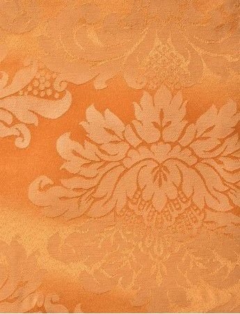Tecido para Decoração Jacquard Laranja Dupla Face