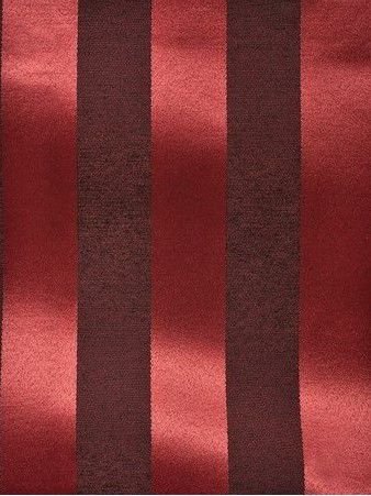 Tecido para Decoração Jacquard Preto e Vermelho Listrado Dupla Face