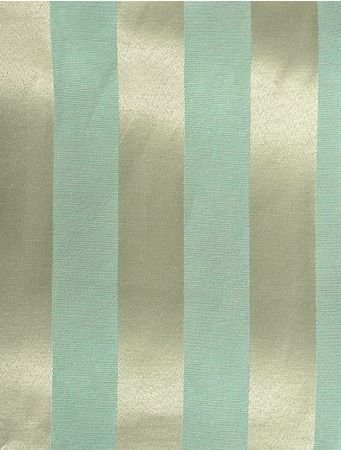 Tecido para Decoração Jacquard Tiffany e Dourado Listrado Dupla Face