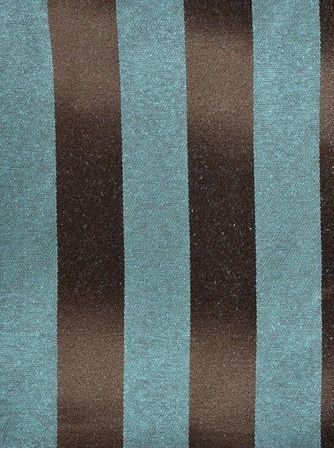 Tecido para Decoração Jacquard Tiffany e Marrom Listrado Dupla Face