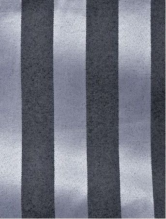 Tecido para Decoração Jacquard Preto e Prata Listrado Dupla Face