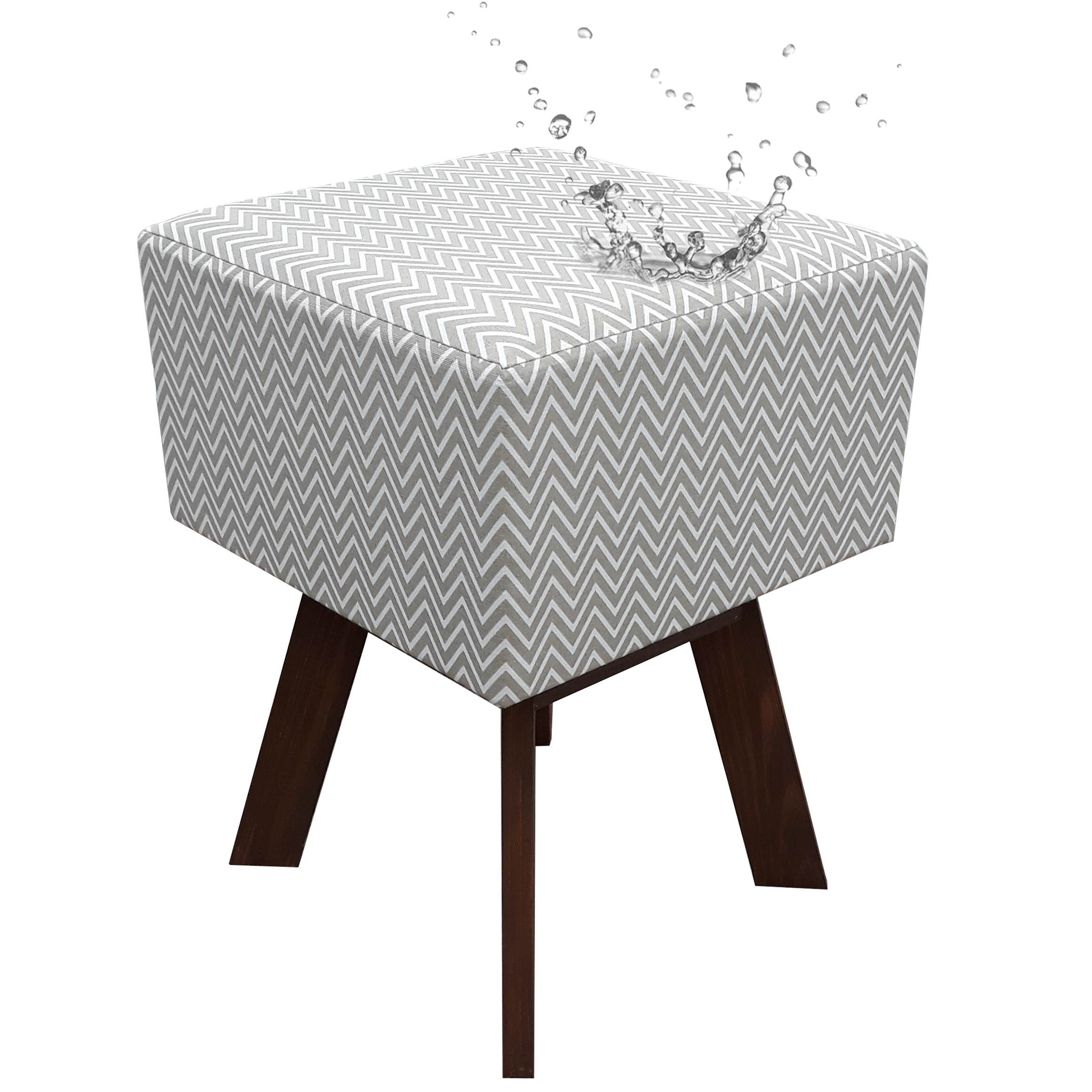 Puff Decorativo Acquablock Impermeável Zig Zag