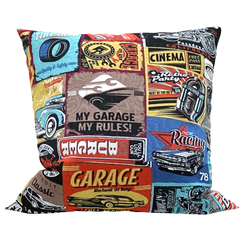 Capa para Almofada Estampado Jacquard Vintage Vermelho