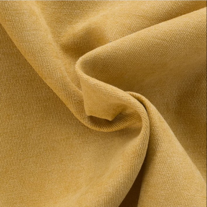 Tecido para Tapeçaria Veludo Amarelo Ouro - 1,40m Largura