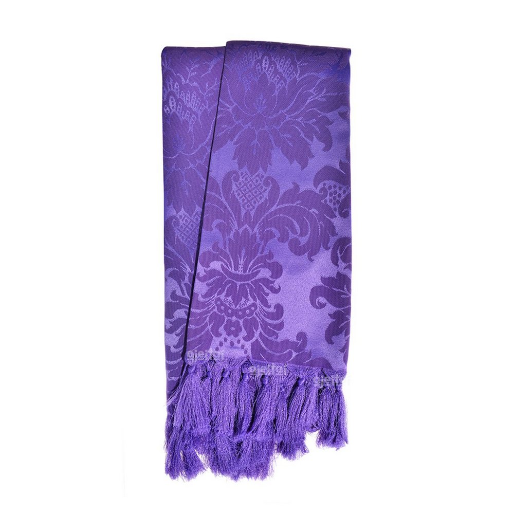 Manta para Sofá Jacquard Tradicional Roxo 2,20m x 1,40m