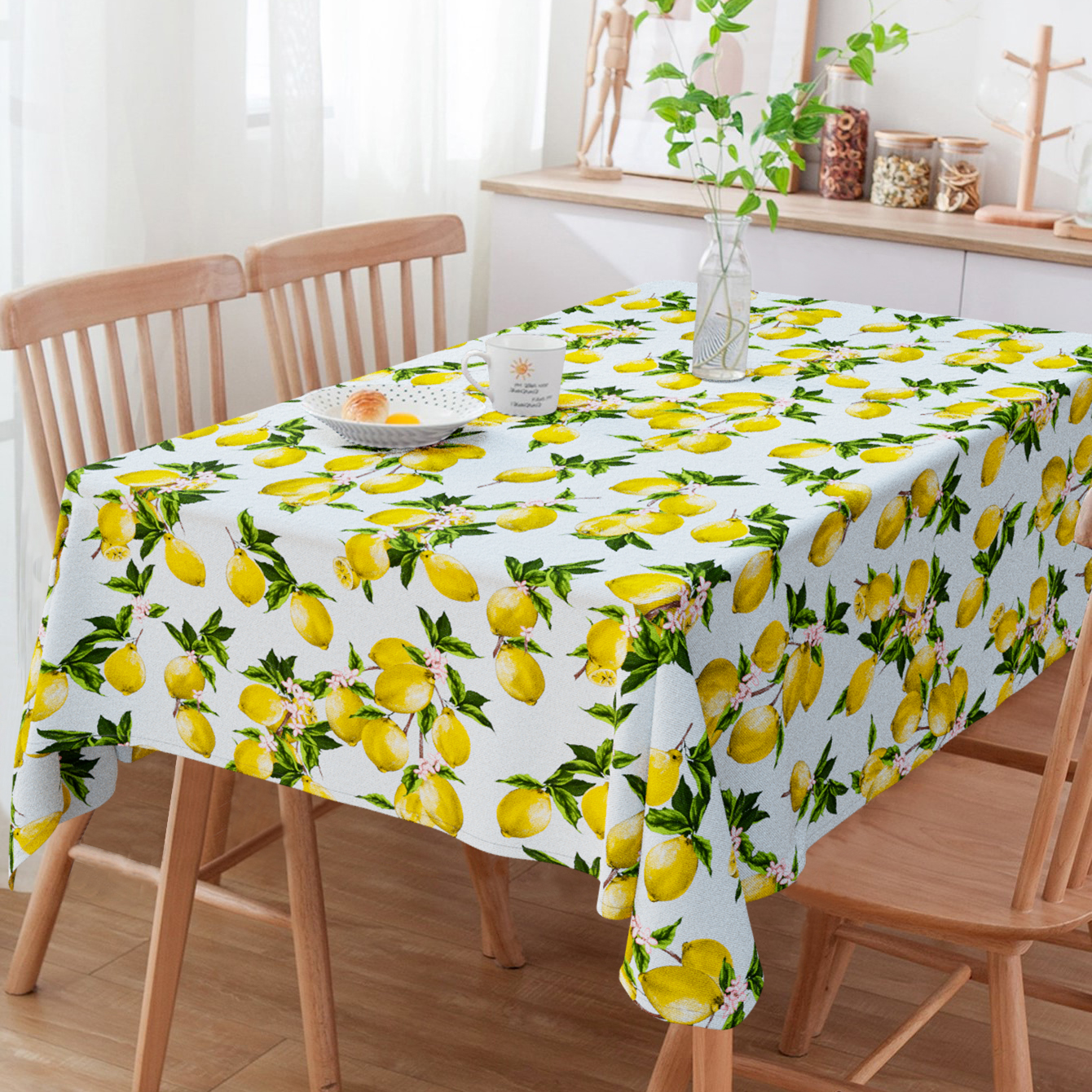 Toalha de Mesa Retangular Limão Siciliano 3m x 1.40m