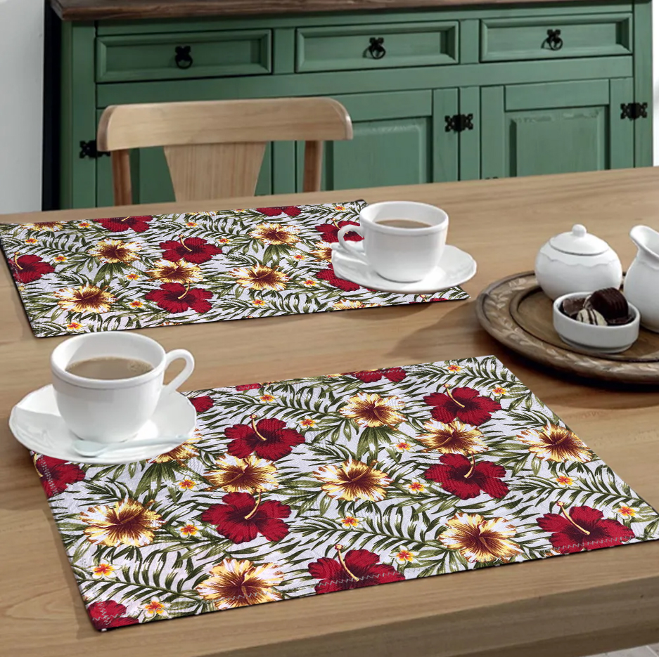 Jogo Americano 4 Peças Estampado Primavera