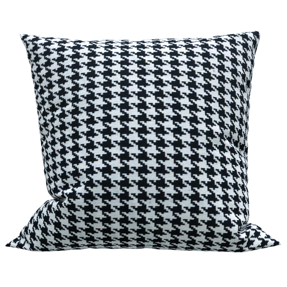 Capa para Almofada Jacquard Fio Tinto Pied de Poule 40x40