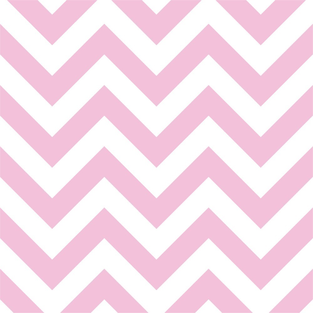 Tecido para Decoração Estampado Chevron Rosa e Branco