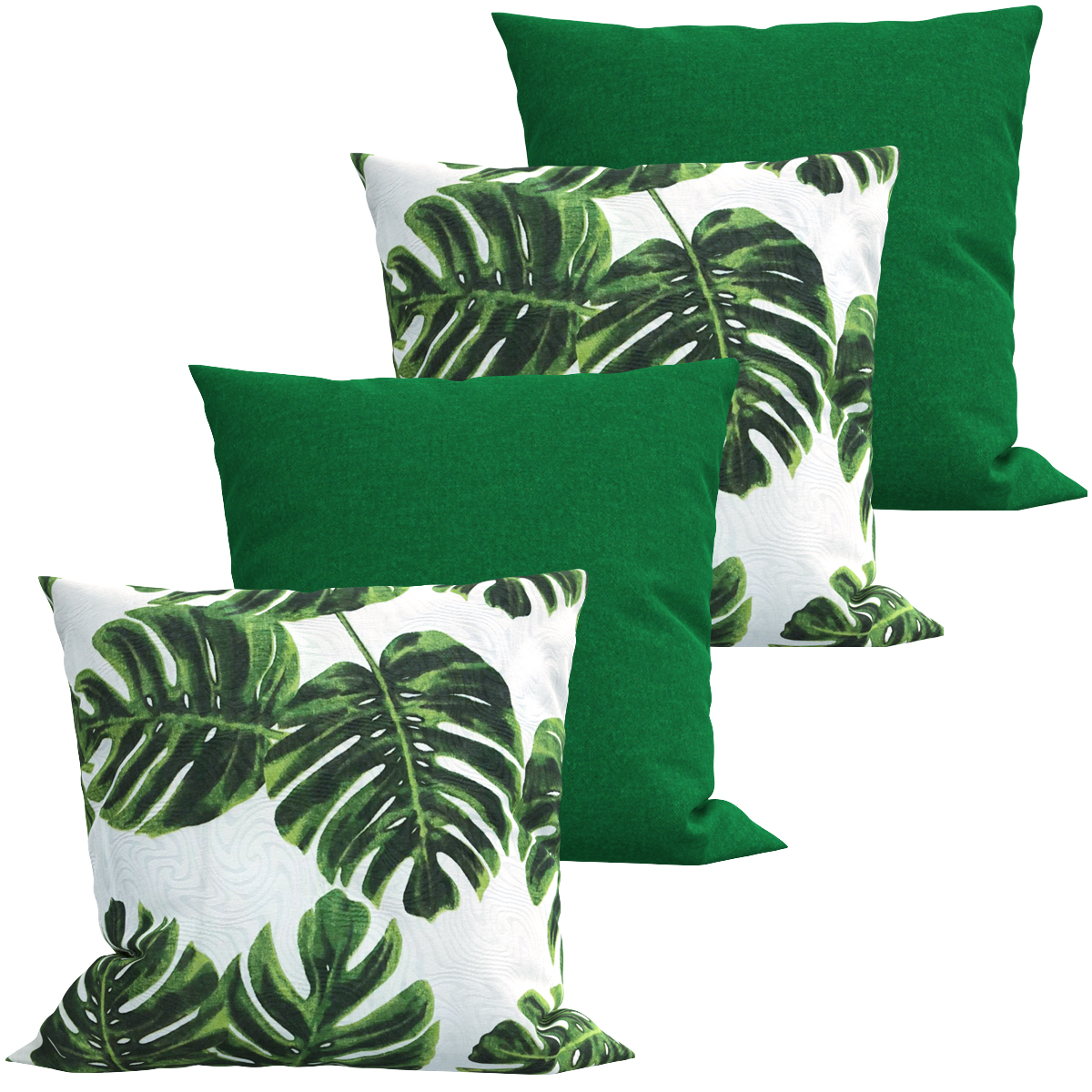 Kit 4 Capas de Almofadas Estampada Costela de Adão