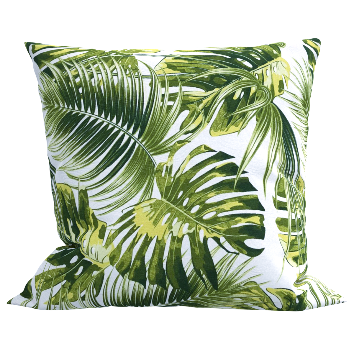 Capa para Almofada em Jacquard Estampado Folhagens