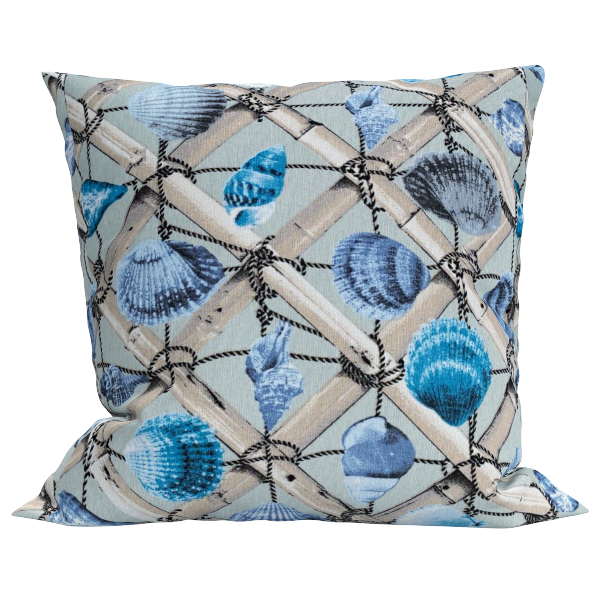 Capa para Almofada Estampado Ocean Azul Claro