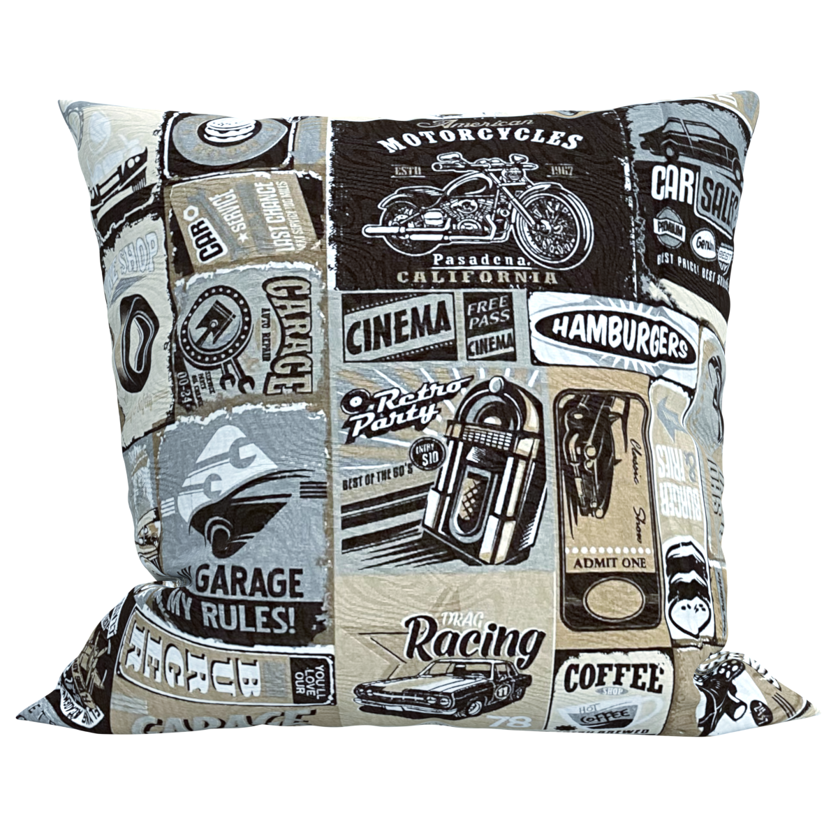 Capa para Almofada Estampado Jacquard Vintage Bege