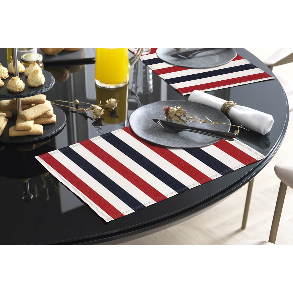 Jogo Americano Impermeável Navy Com 6 Peças