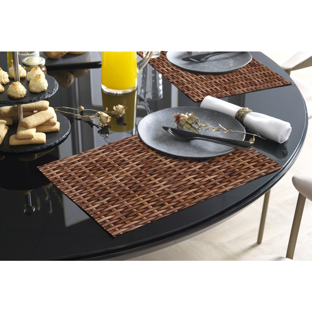 Jogo Americano Impermeável Ratan Com 6 Peças