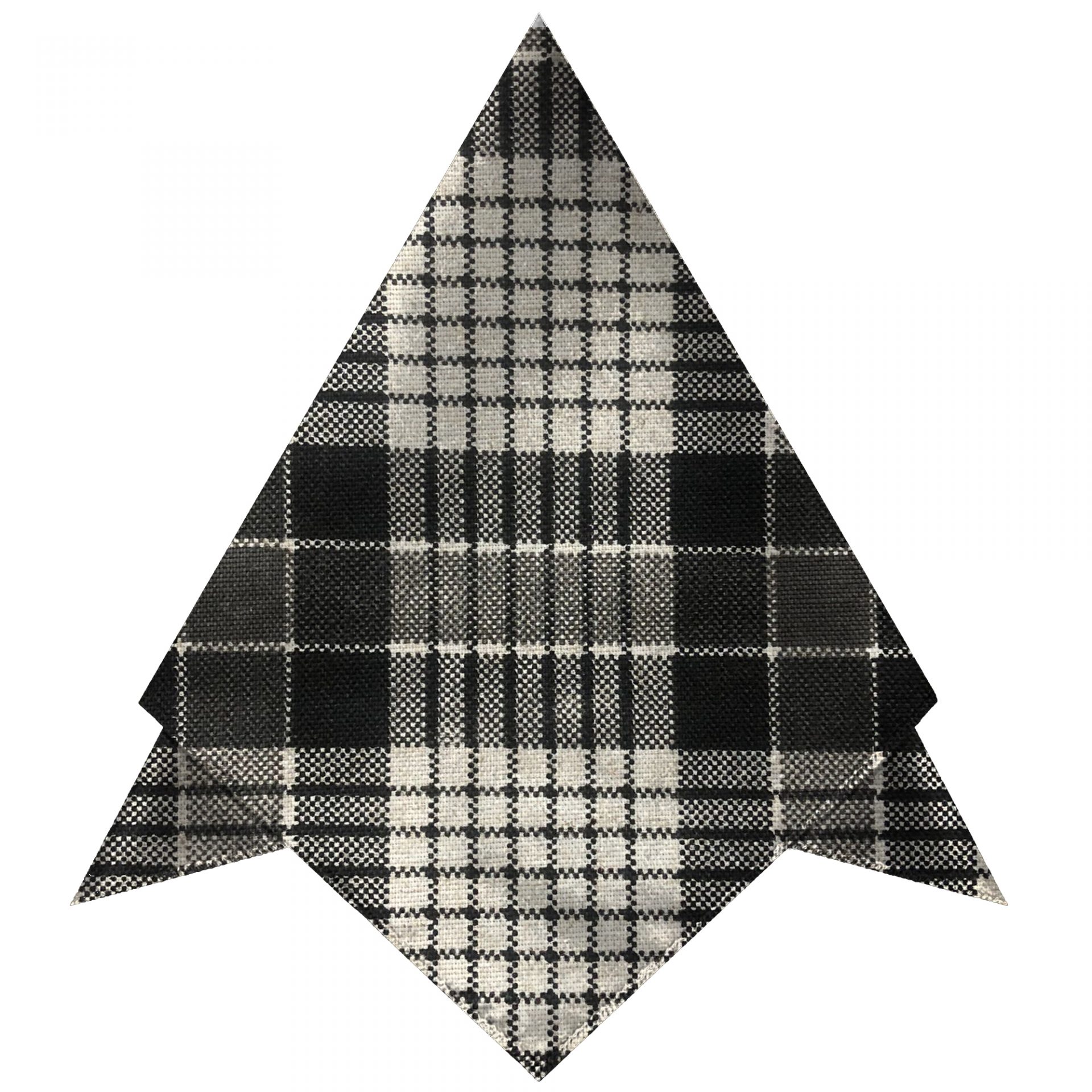 Guardanapo Linho Estampado Xadrez Preto