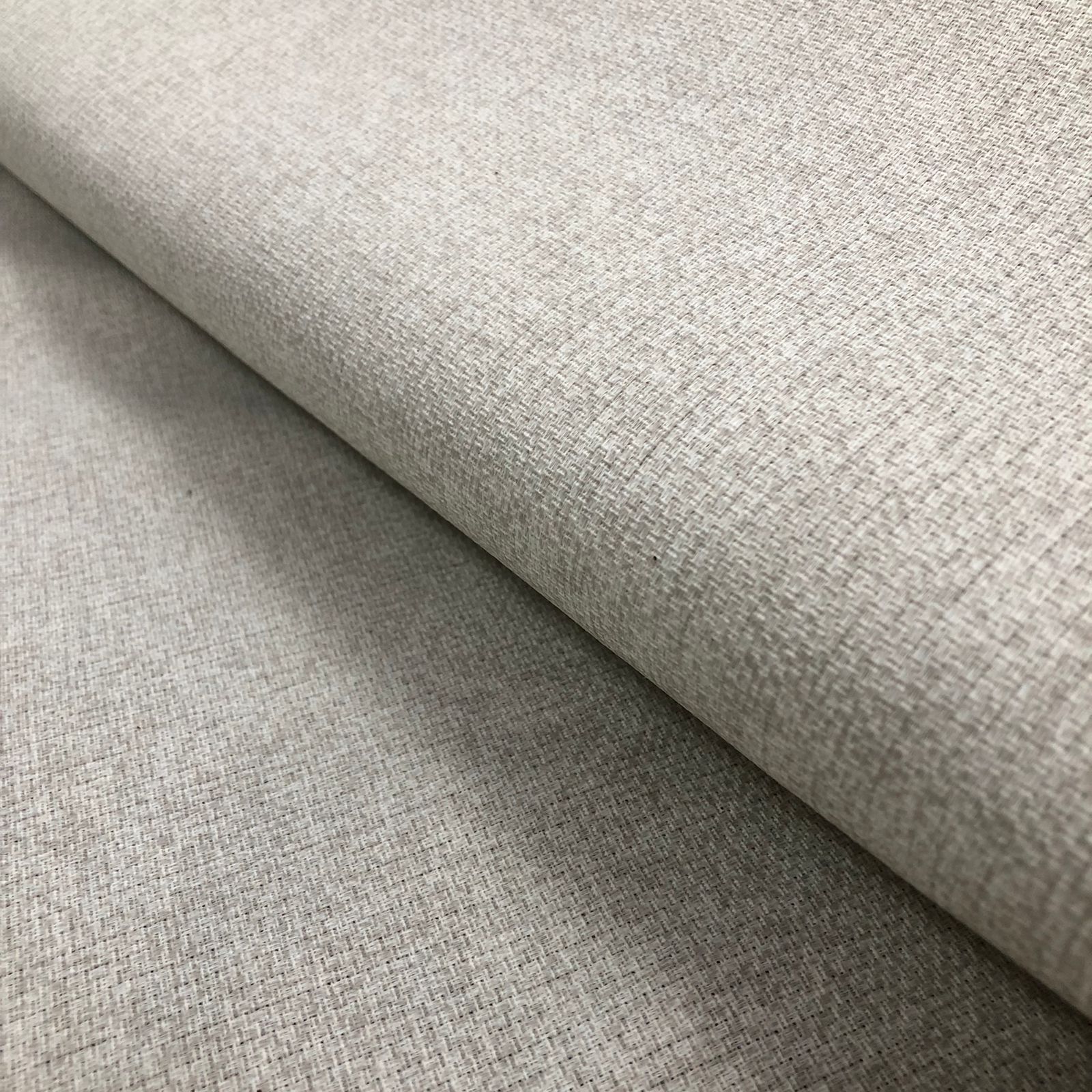 Tecido para Decoração Jacquard Linho Rústico Crú