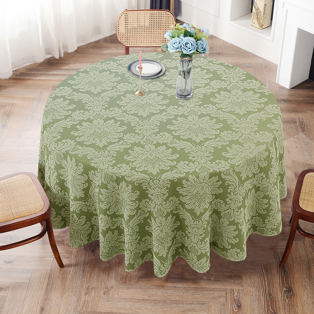 Toalha De Mesa Redonda Verde Pistache 10 Lugares