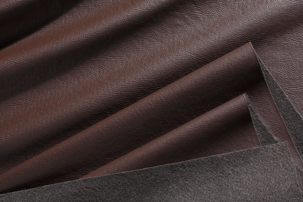 Tecido Corano Sintético para Tapeçaria Liso - Marrom Escuro