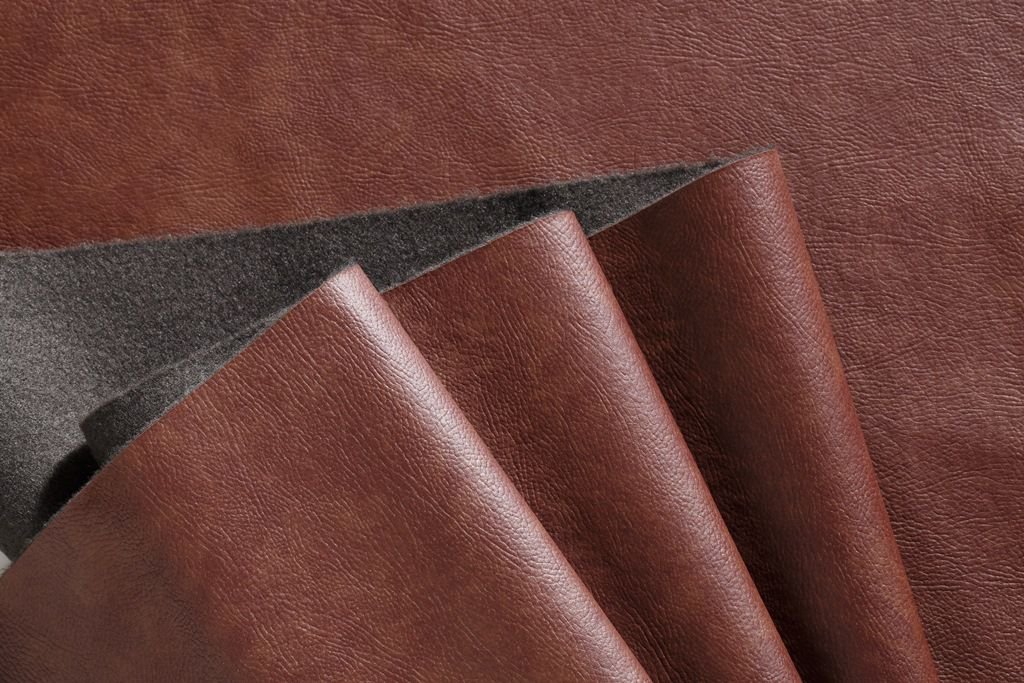 Tecido Corano Sintético para Tapeçaria Liso - Terra Cota