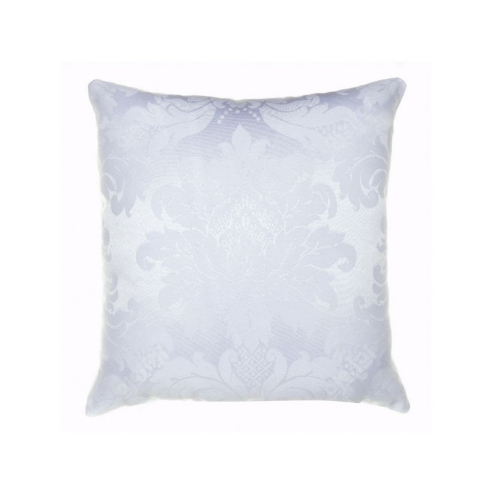 Capa para Almofada Jacquard Branco 40x40 - Medalhão