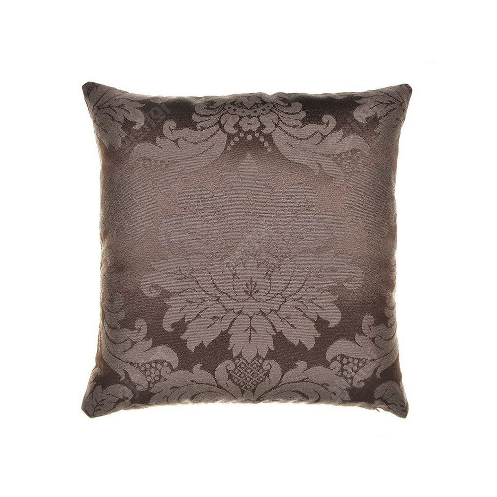 Capa para Almofada Jacquard Marrom 40x40 - Medalhão