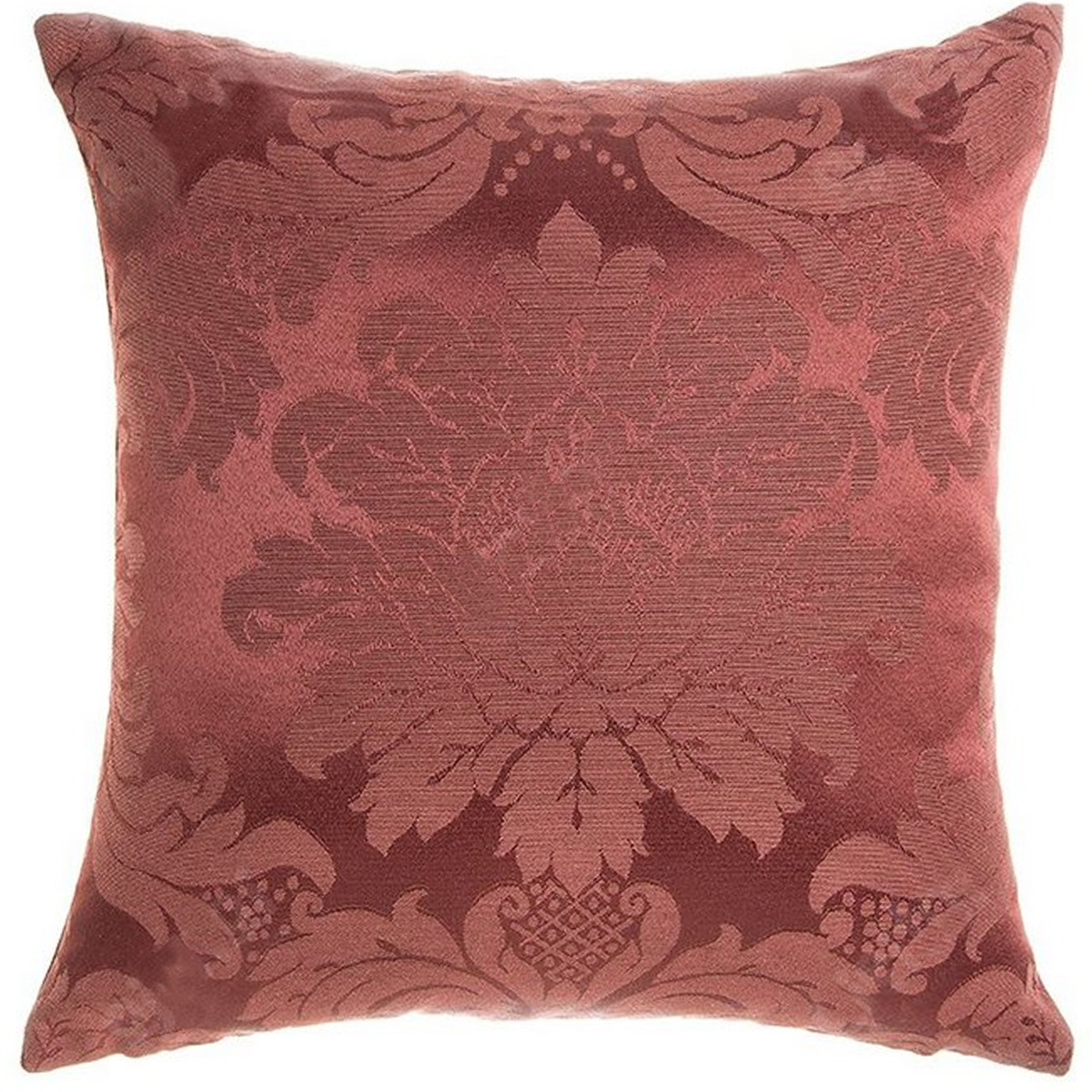 Capa para Almofada Jacquard Marsala 40x40 - Medalhão