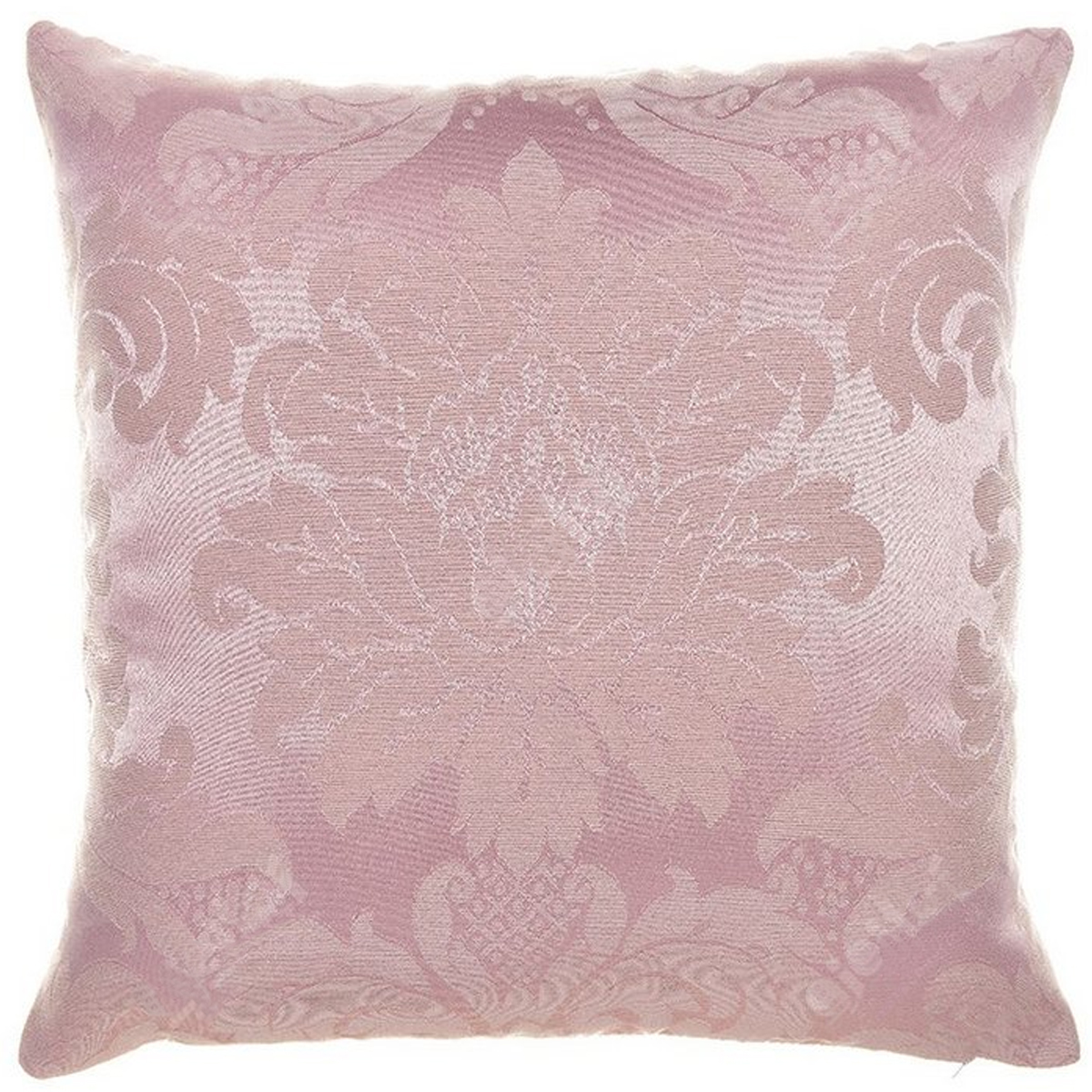 Capa para Almofada Jacquard Rosa Envelhecido 40x40 - Medalhão