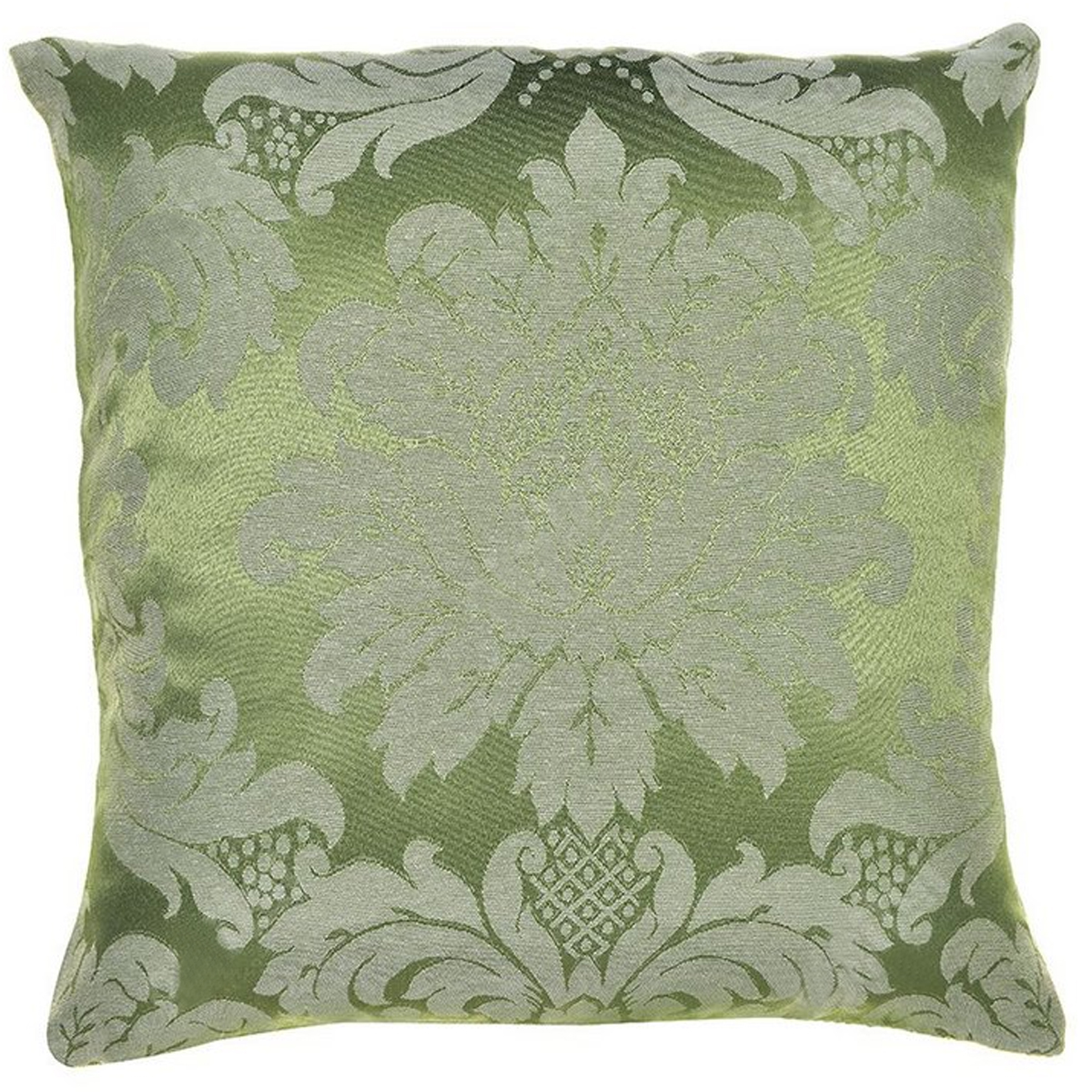 Capa para Almofada Jacquard Verde Pistache 40x40 - Medalhão