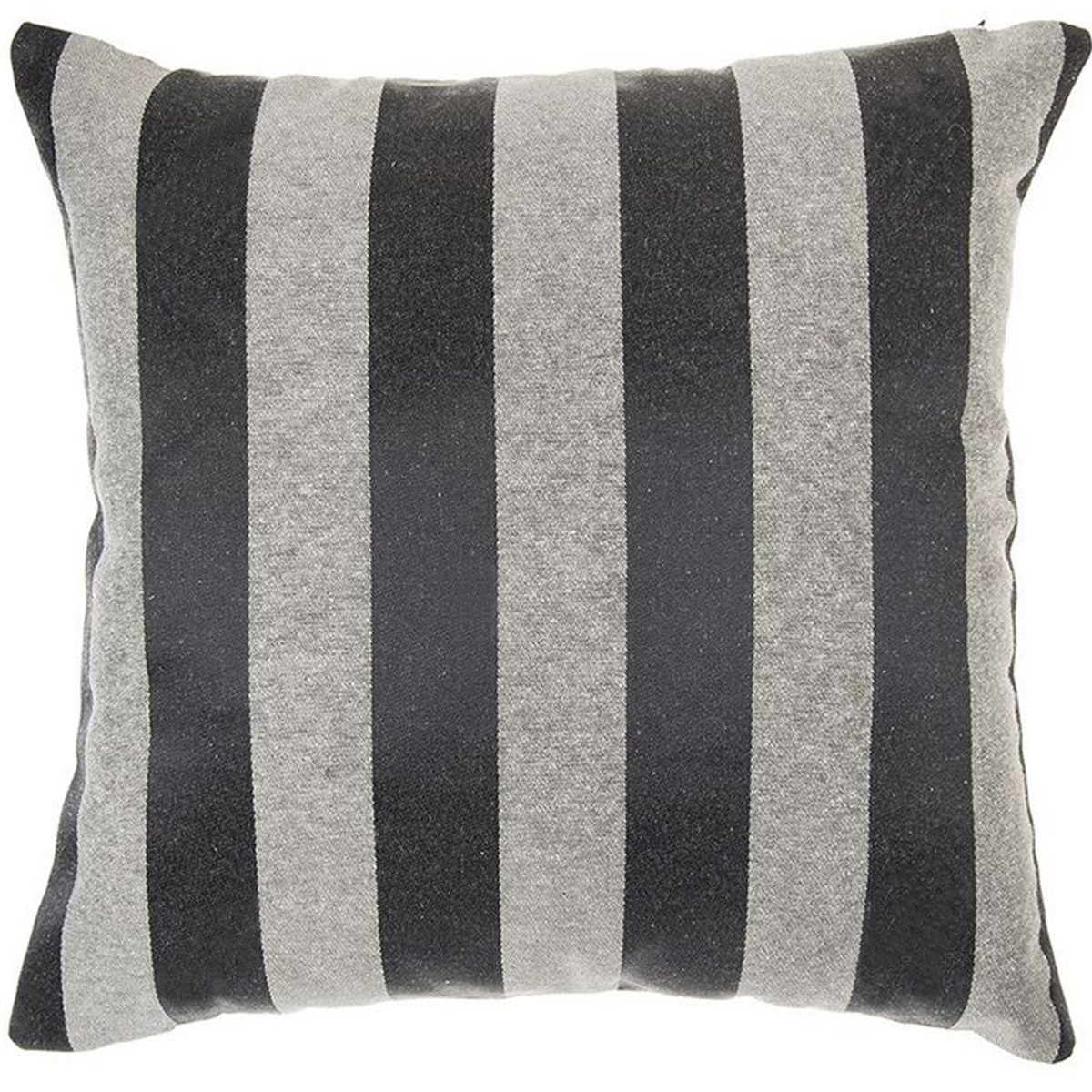 Capa para Almofada Jacquard Preto e Crú 40x40 - Listrada