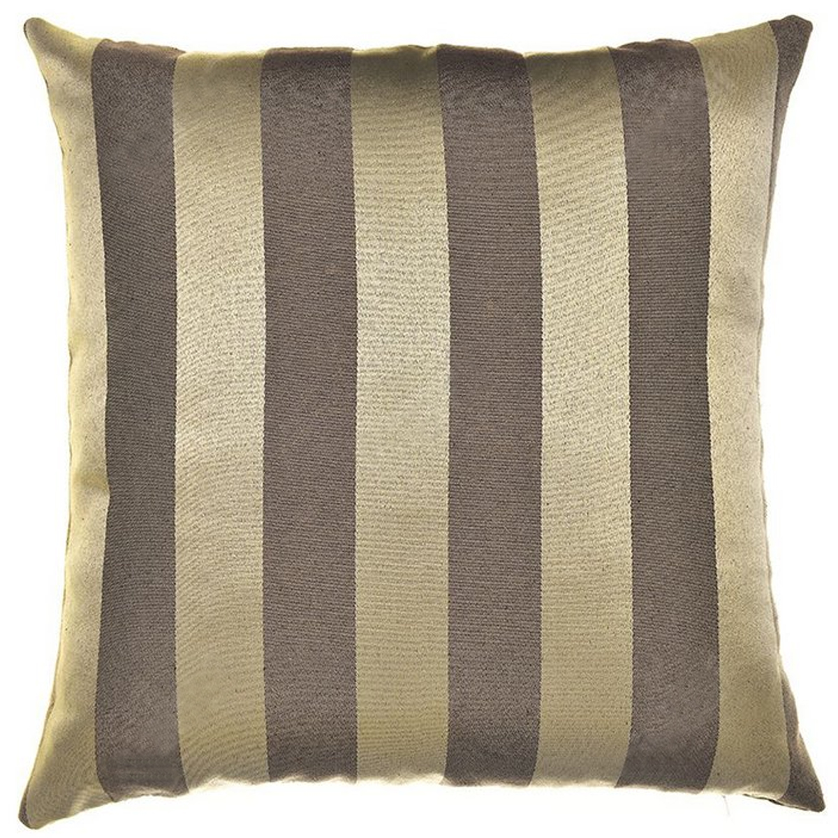 Capa para Almofada Jacquard Marrom e Dourado 40x40 - Listrada