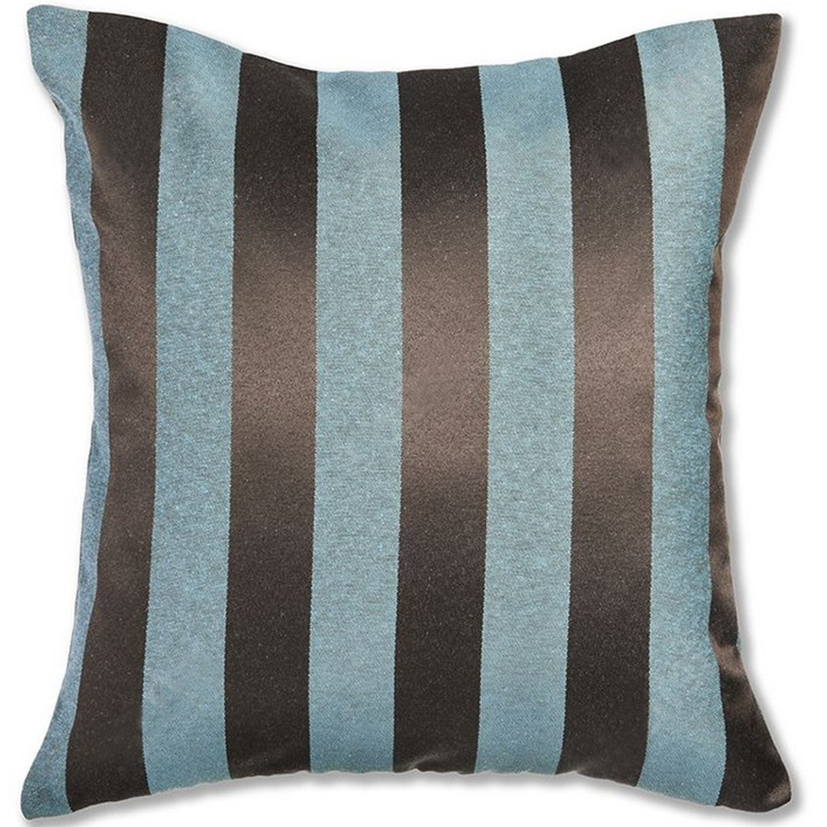 Capa para Almofada Jacquard Tiffany e Marrom 40x40 - Listrada