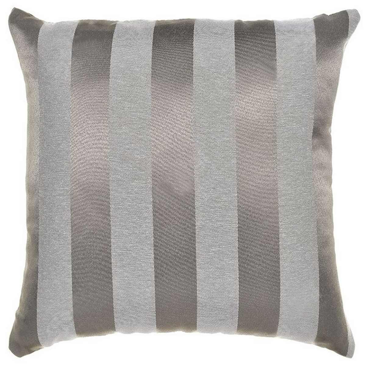 Capa para Almofada Jacquard Cinza e Crú 40x40 - Listrada