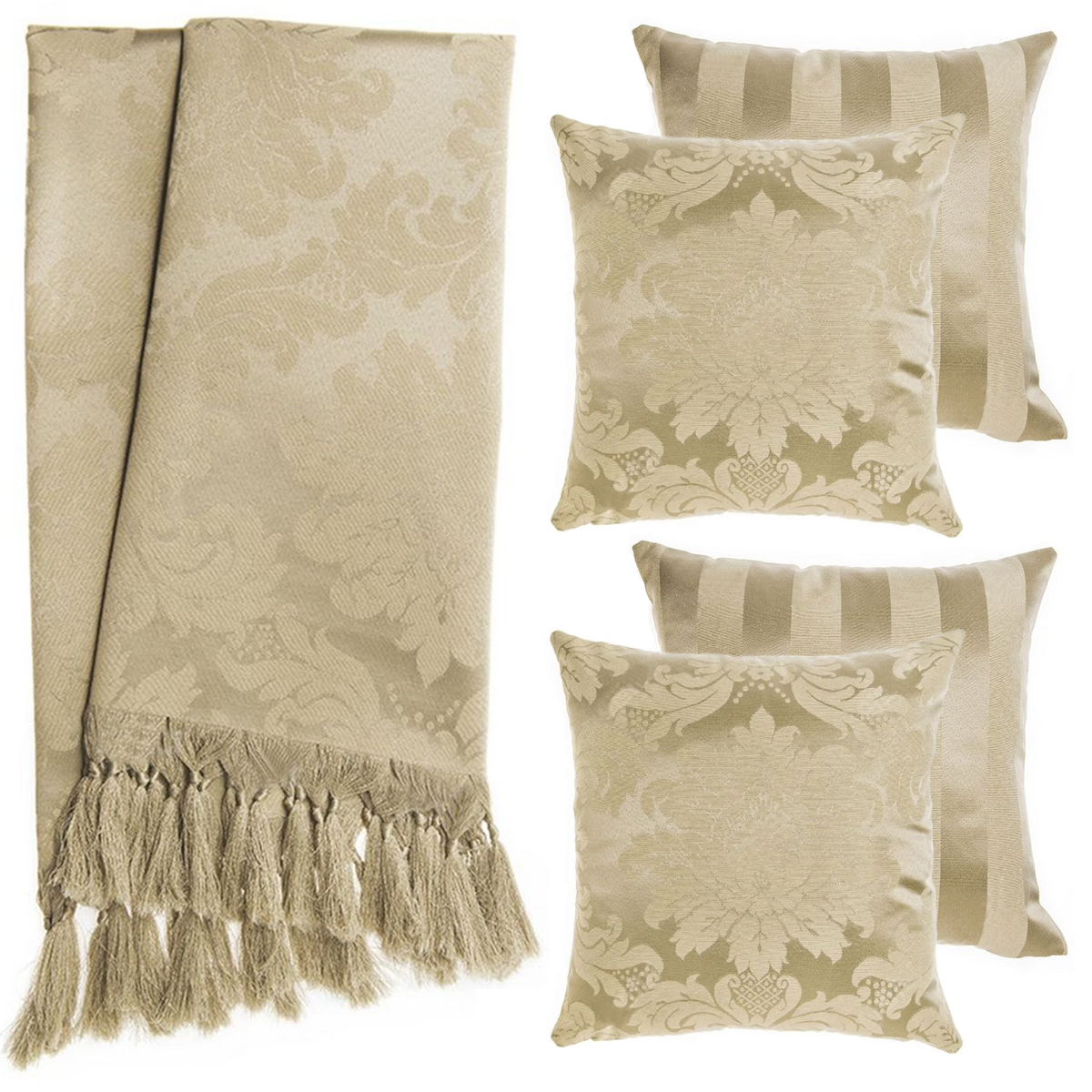 2 Mantas Xale Gigante Para Sofá E 4 Capas Marrom Fendi