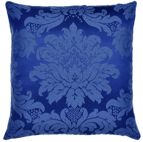 Capa para Almofada Jacquard Azul Royal 40x40 - Medalhão