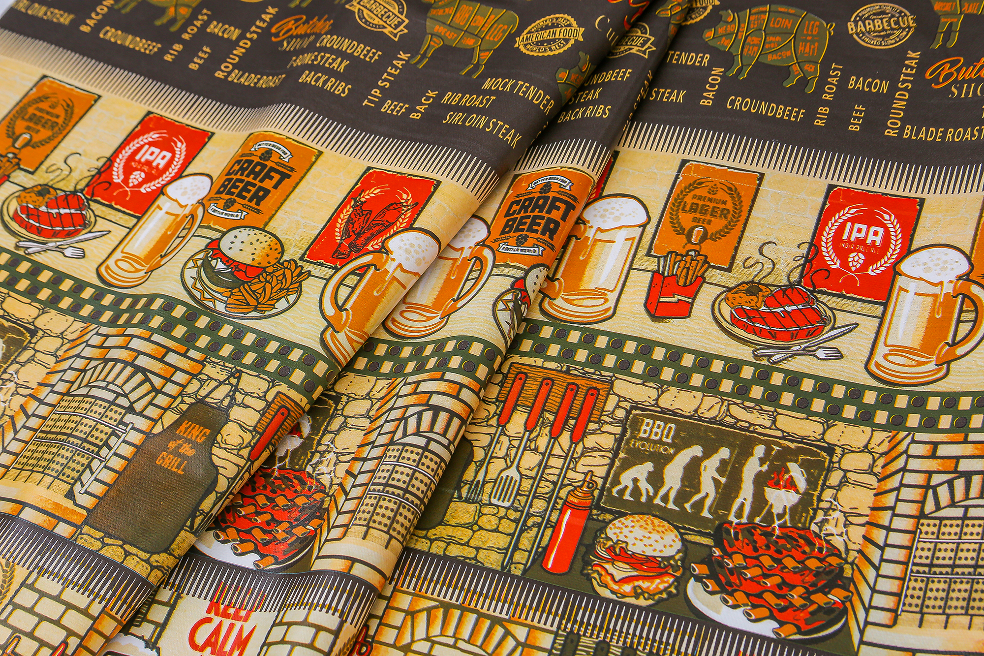 Tecido Plástico Térmico para Mesa Churrasco 1.40m