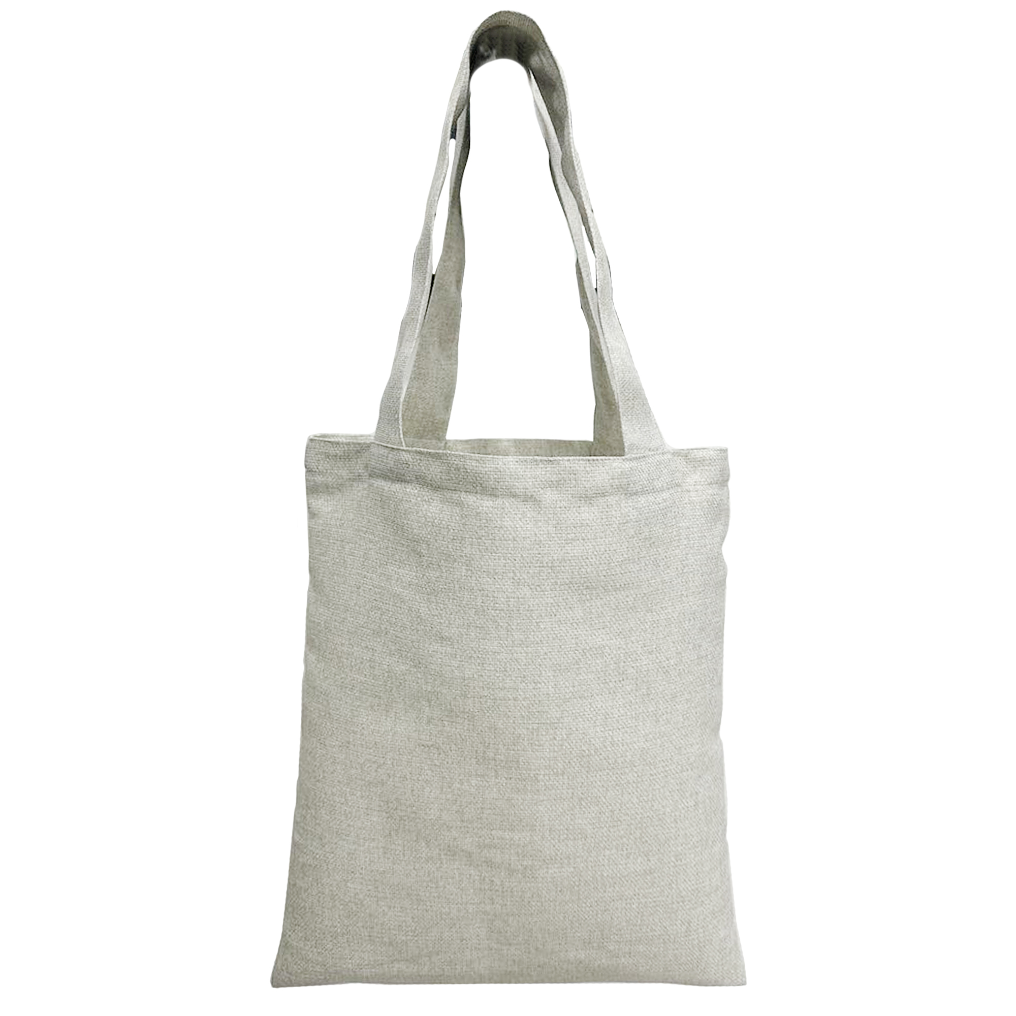 Sacola de Tecido em Jacquard Linho Crú - 40x33cm