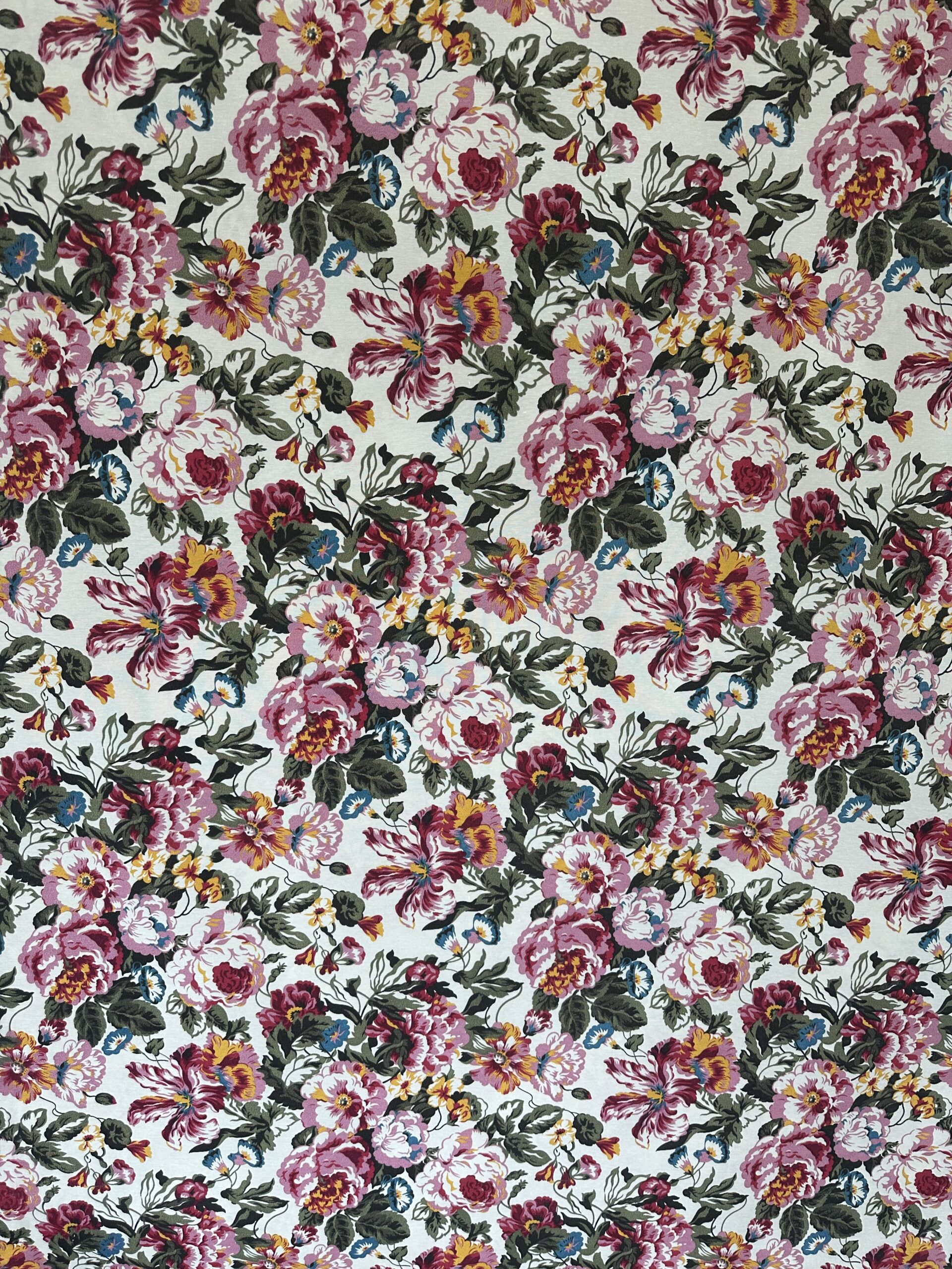 Tecido Jacquard Estampado Floral Colorido 2.80m Largura